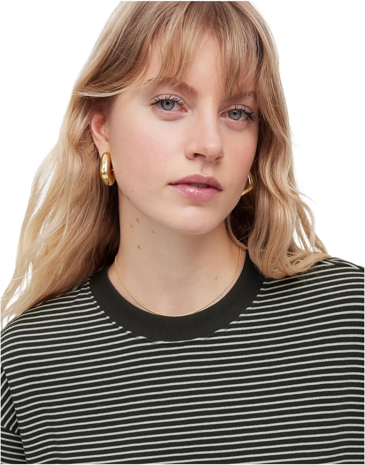 Madewell Women's Short Sleeve Sweatshirt Style Stripe