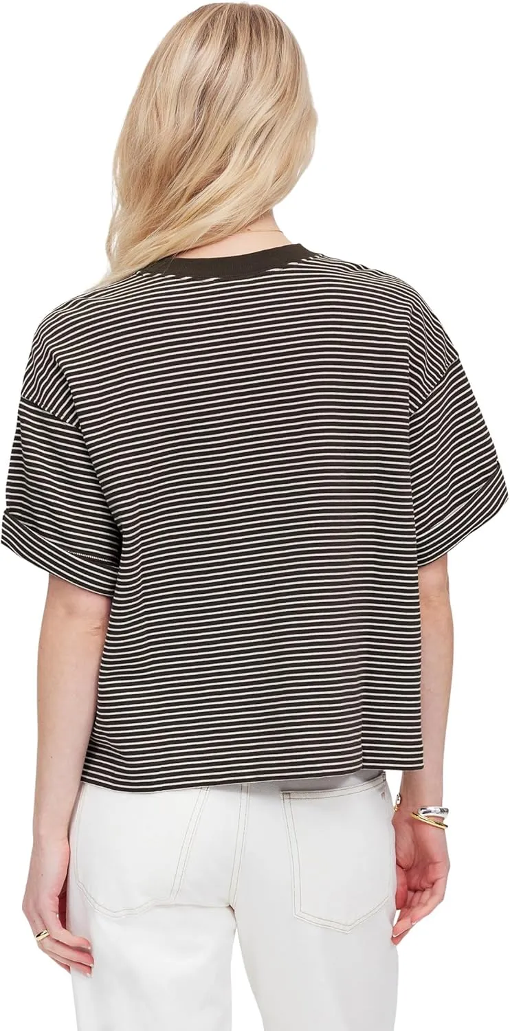 Madewell Women's Short Sleeve Sweatshirt Style Stripe