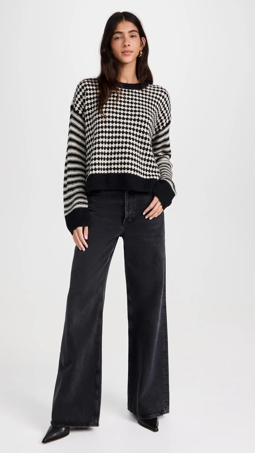 Madewell Women's Stripe Mix Pullover