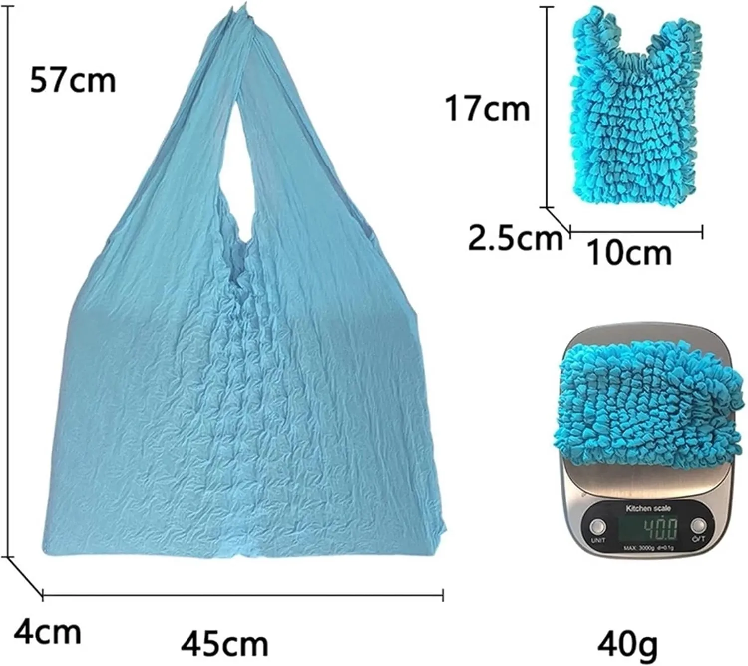 Magic Expansion Fold Pleated Flexible Stretch Mini Bag Large Capacity Bubble Elastic Paddy Portable Shopping Handbag Tote (Color : 05)