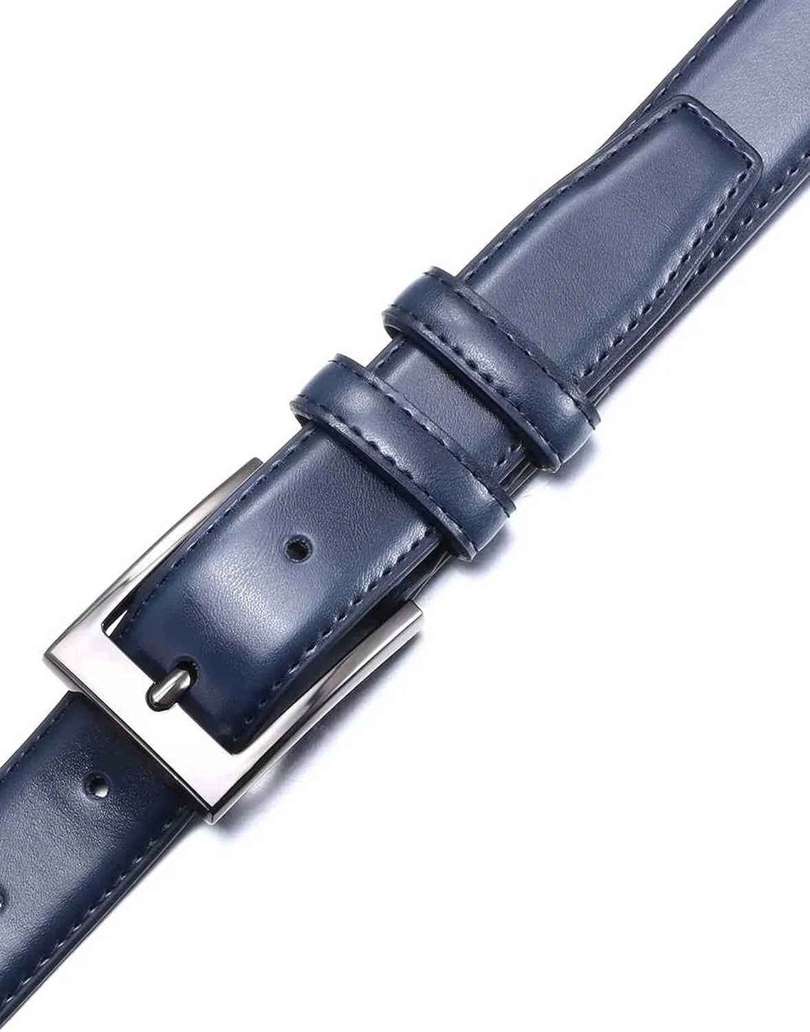 Marino’s Men Genuine Leather Dress Belt with Single Prong Buckle