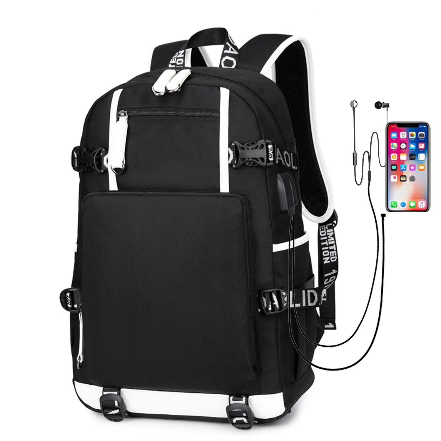 Mark Male Female Oxford Waterproof Computer Backpacks