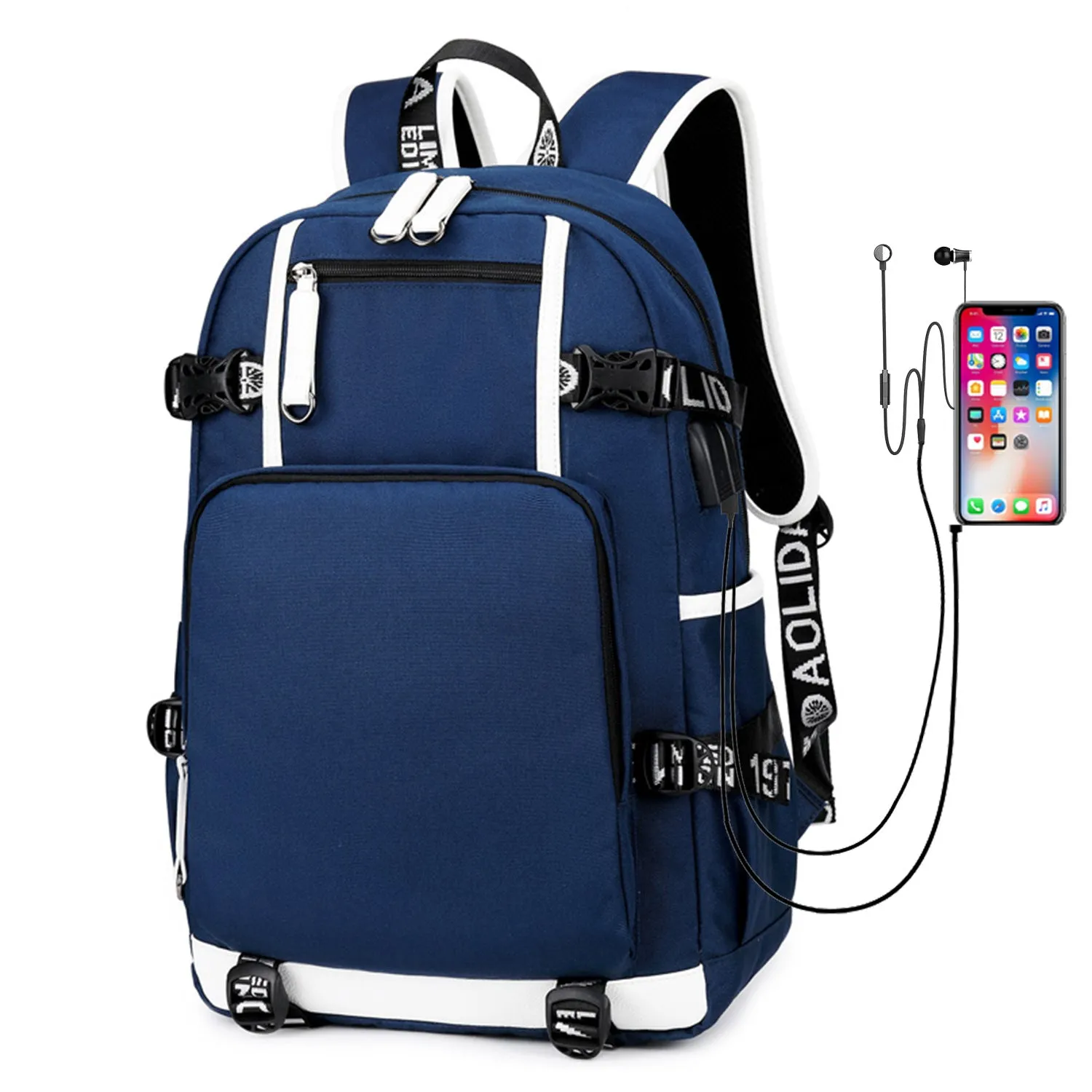 Mark Male Female Oxford Waterproof Computer Backpacks