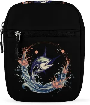 Marlin Fish Crossbody Bag Sling Bag Fanny Pack Cross Body Fashion Waist Packs Belt Bag with Adjustable Strap