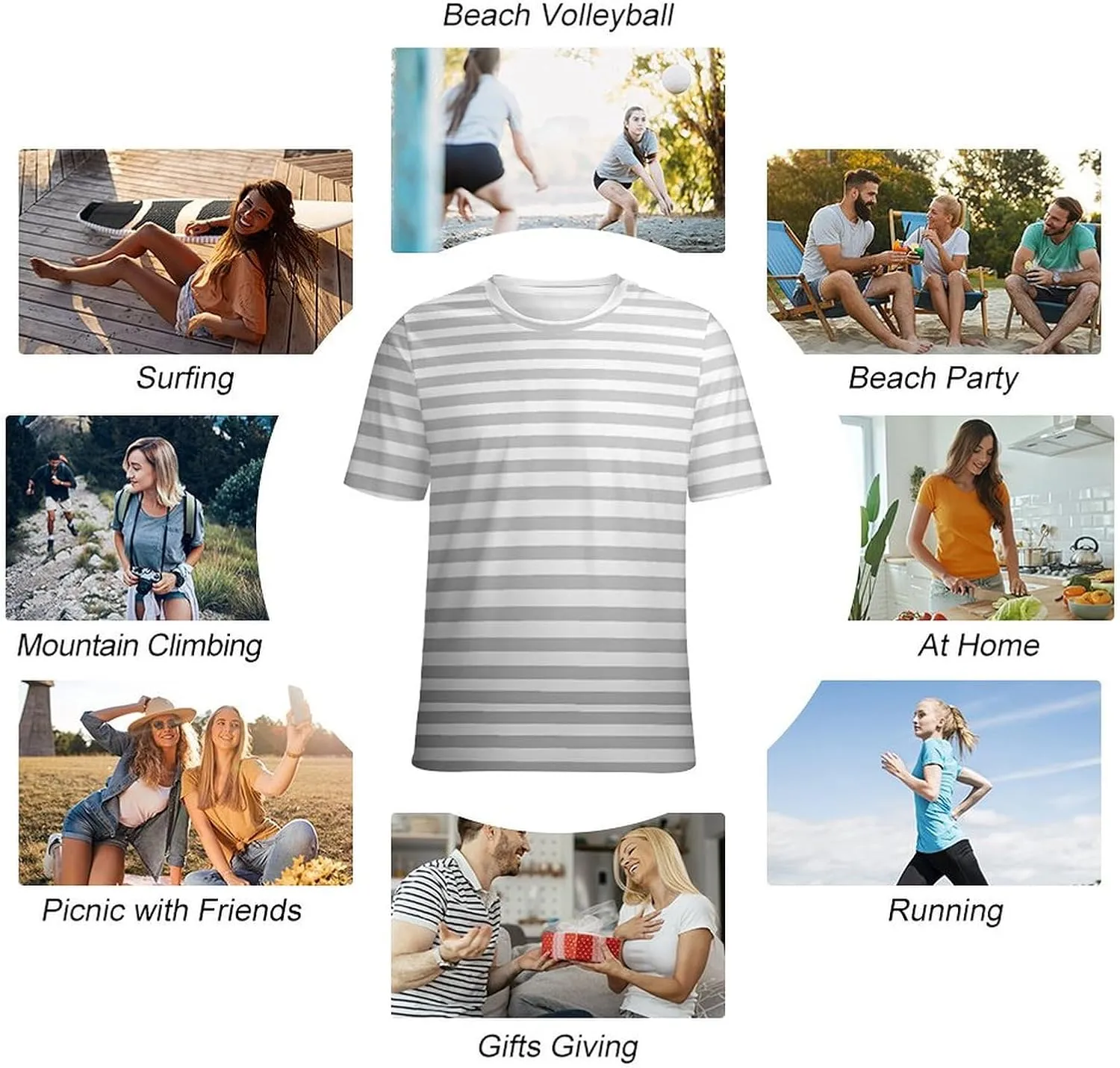MARSVOVO Women's Camo Tiger Stripe T-Shirt Casual Loose Business Lightweight Hide Belly Summer Novelty Soft Blouse