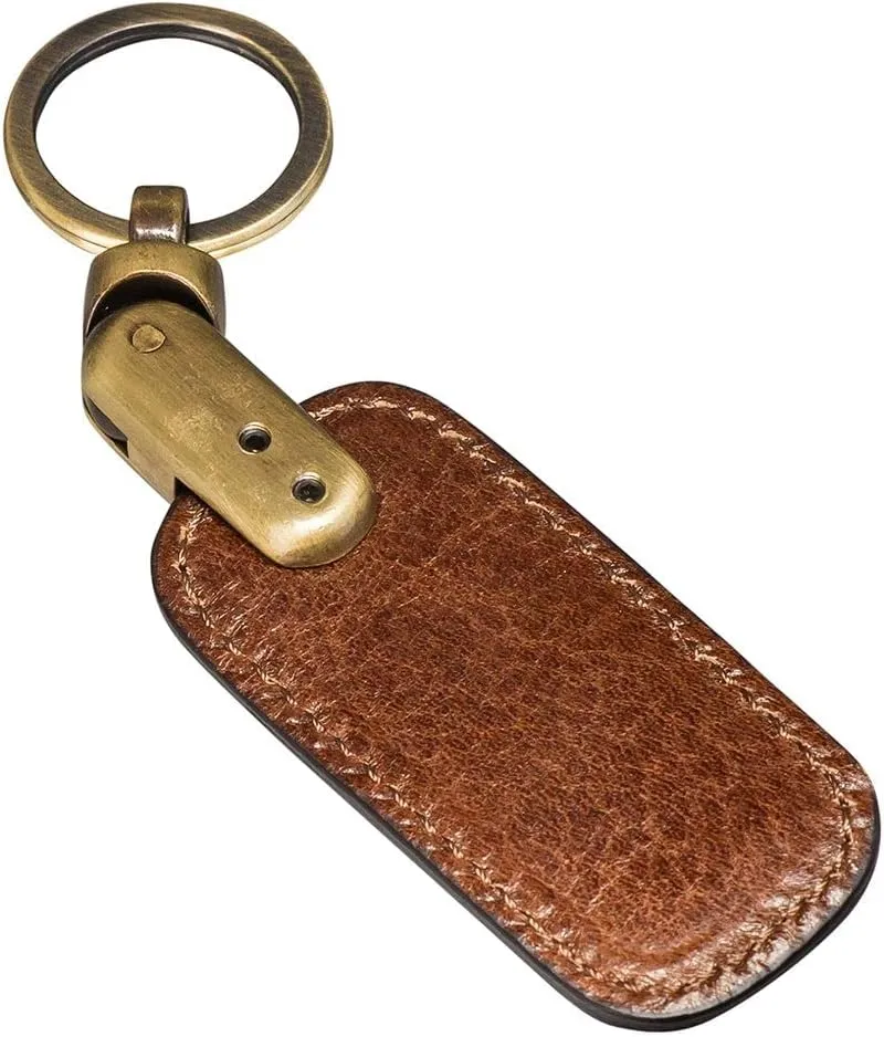 Maxwell Scott - Mens Luxury Italian Full Grain Leather Key Ring - Handmade from Premium Italian Full Grain Hides - The Ponte