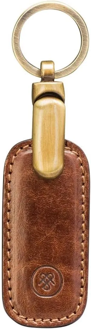 Maxwell Scott - Mens Luxury Italian Full Grain Leather Key Ring - Handmade from Premium Italian Full Grain Hides - The Ponte
