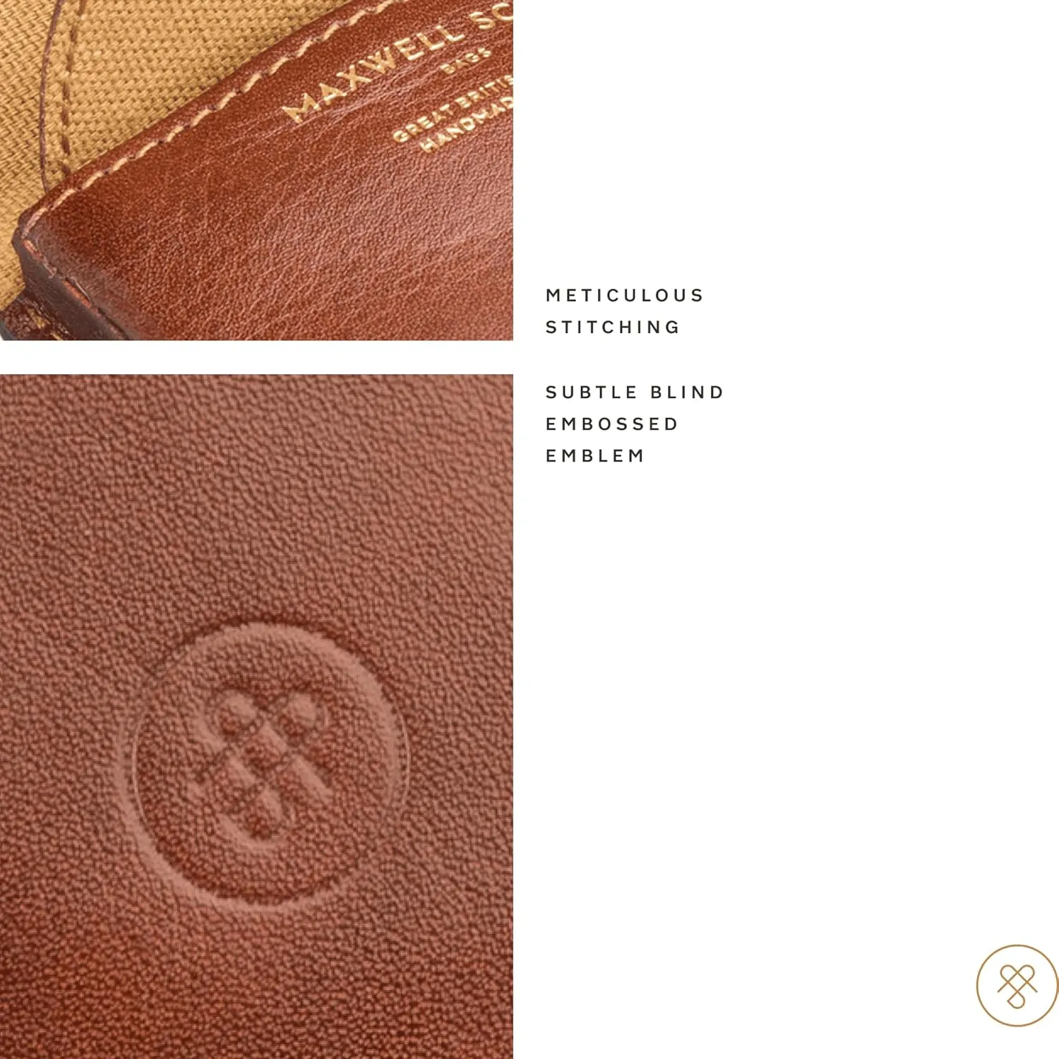 Maxwell Scott - Mens Luxury Leather Horseshoe Coin Pouch Wallet Purse - Handmade from Full Grain Hides - The Savino Black