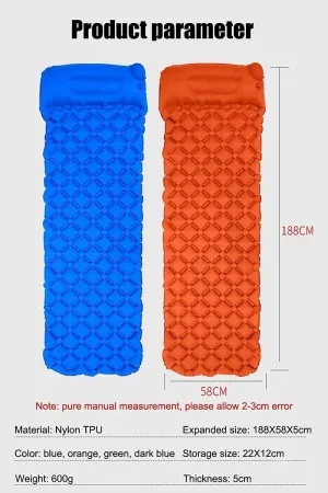 MDybf Inflatable Mattresses Inflatable Camp Mattress Camping Mattress Sleeping Pad Camping Mat Tent Mat