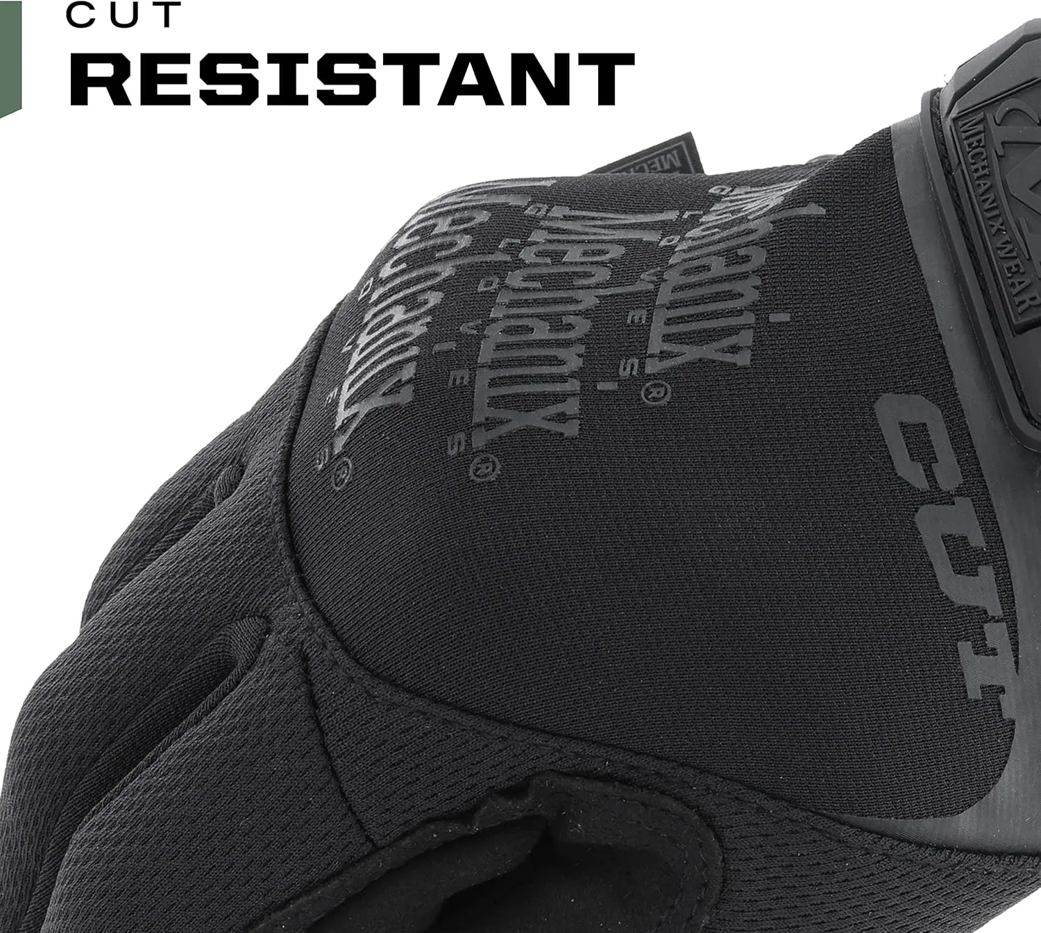 Mechanix Wear: Tactical Specialty Pursuit D5 Cut Resistant Covert Work Gloves (XX-Large, All Black)