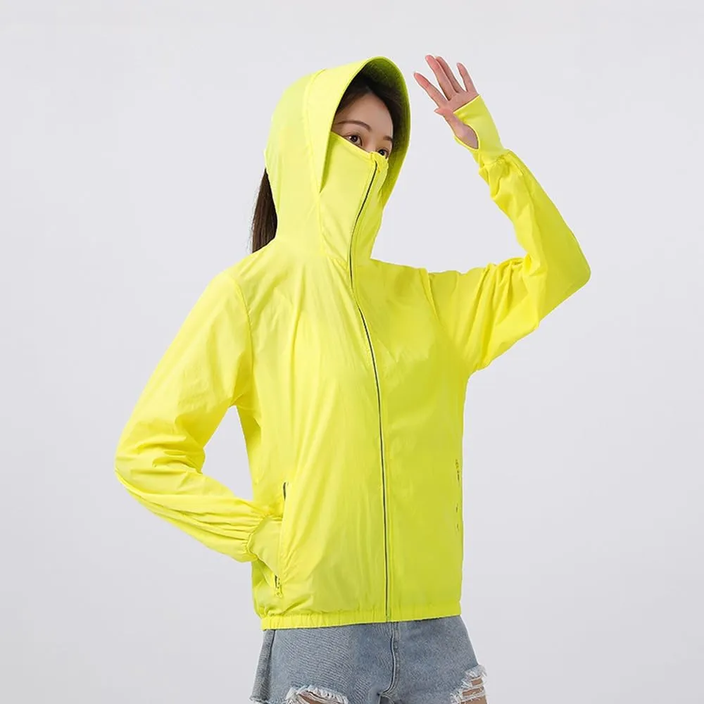 Meichoon Sun Protective Jacket UPF 50  Air Conditioner Hoodie Lightweight Cooling Clothes with Fans Stay Cooling in Summer