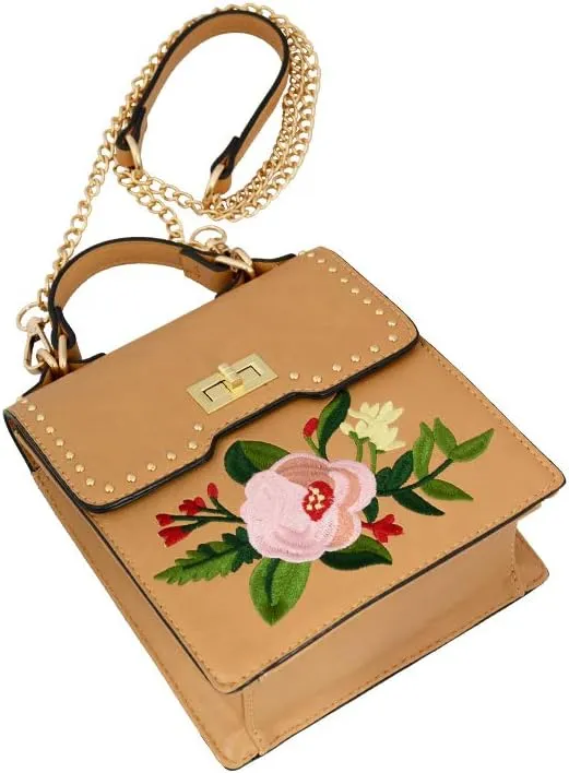 Mellow World Embroidery Floral Women Cross Body Bag