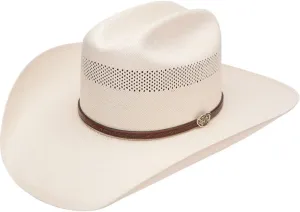 Mens 10X Cross Tie Stran Smith Straw Cowboy Hat 7 Natural