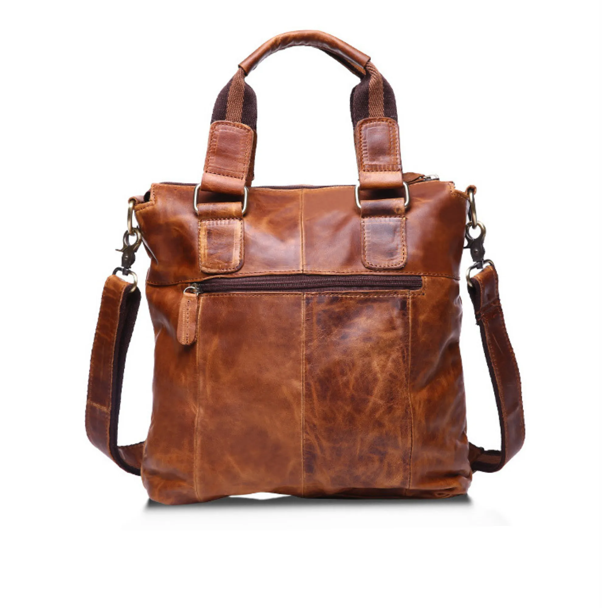 Men’s &amp; Women’s Designer Full Grain Leather Cross Body Tote Satchel Bag