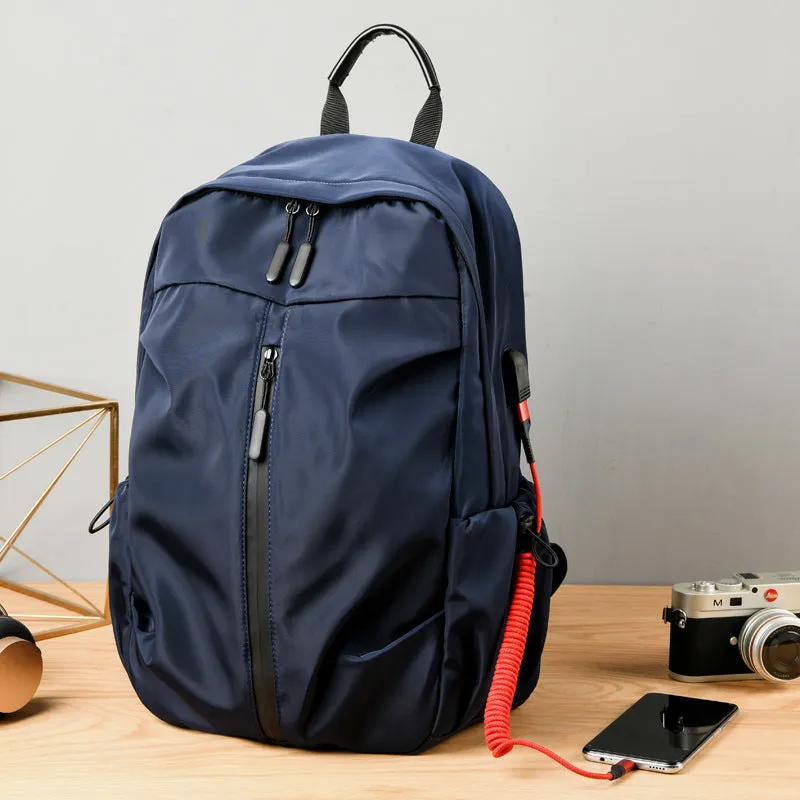 Men's Business Oxford Cloth Printed Computer Leisure Backpacks