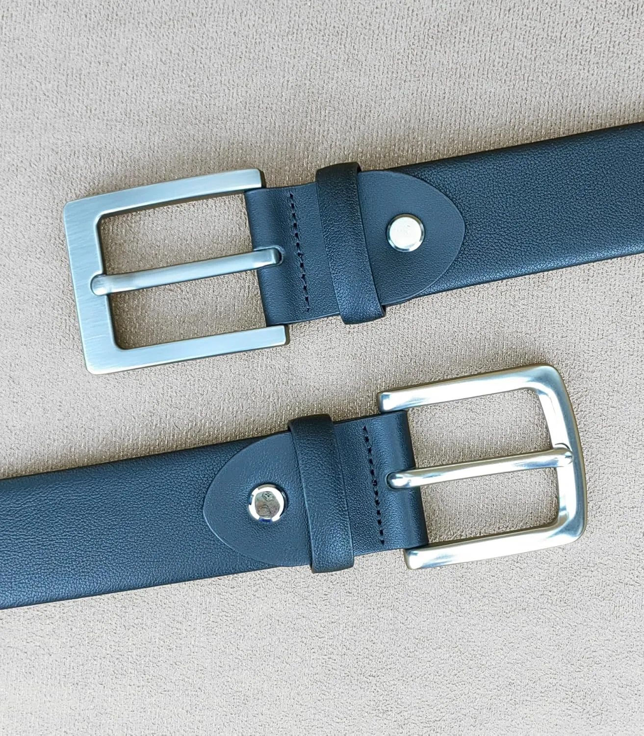 Men's Casual Genuine Leather Dress Belt for Jeans