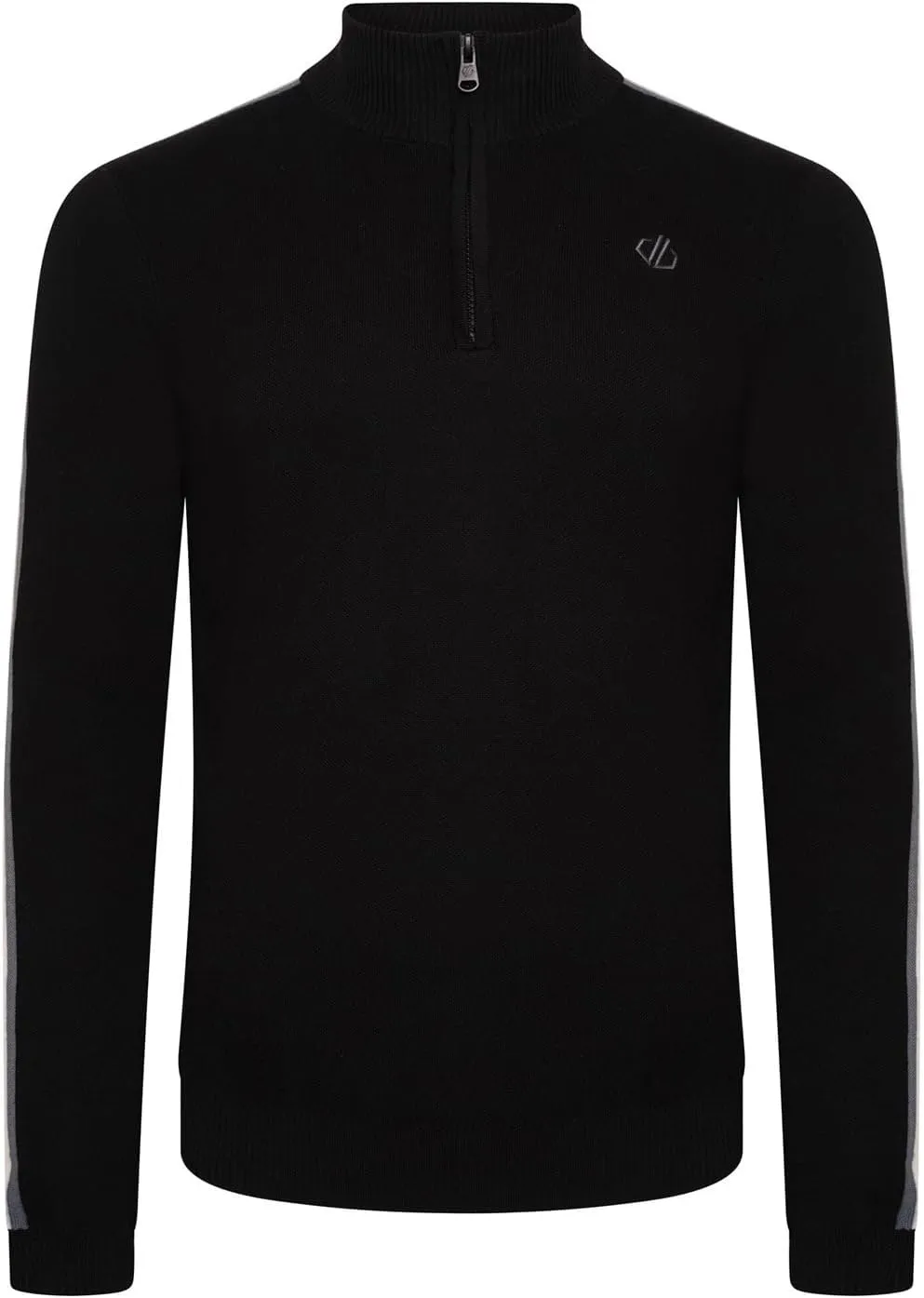 Mens Dutiful II Stripe Half Zip Sweatshirt (XXL) (Black)