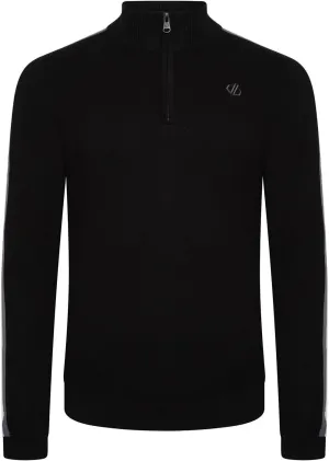 Mens Dutiful II Stripe Half Zip Sweatshirt (XXL) (Black)