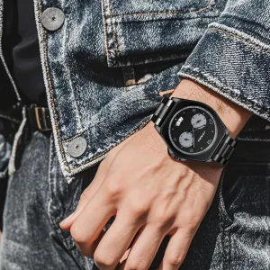 Men’s Fashion Business Watch Analog Quartz Waterproof Luminous Casual Watches for Men with Calendar