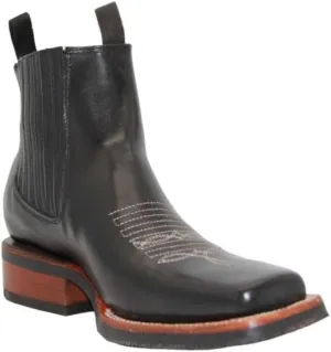 Men's Genuine Leather Short Ankle Boot