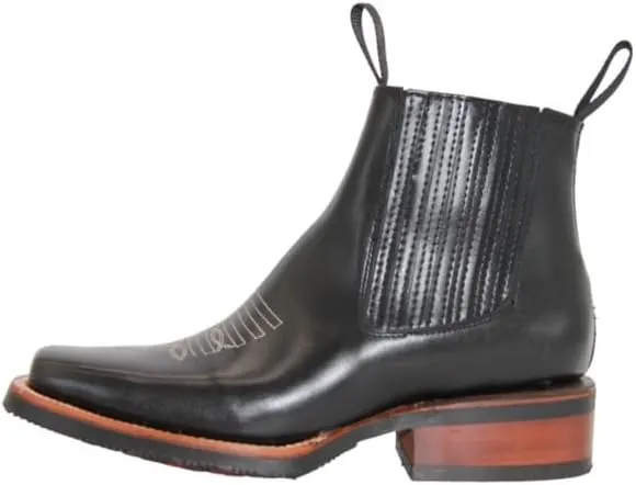 Men's Genuine Leather Short Ankle Boot