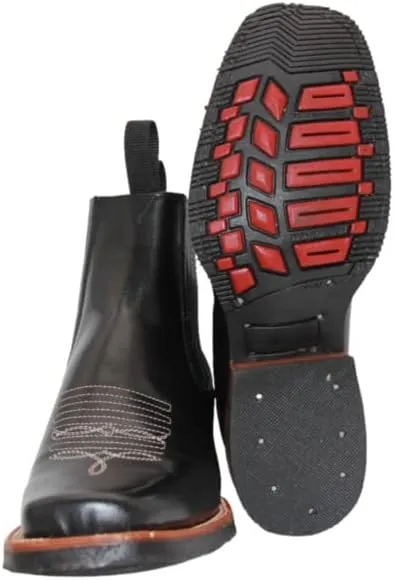 Men's Genuine Leather Short Ankle Boot