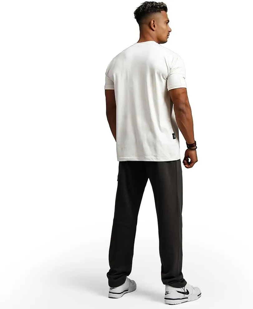 Men's Gym Running Casual Roll-up Sleeves Short Sleeve Crew Neck Wicking Breathable Fitness Muscle Athletic T-Shirts
