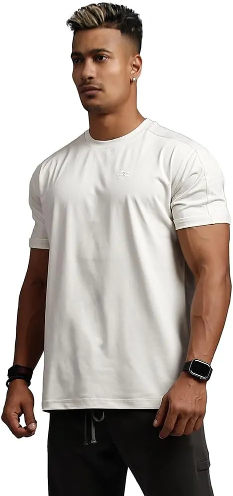 Men's Gym Running Casual Roll-up Sleeves Short Sleeve Crew Neck Wicking Breathable Fitness Muscle Athletic T-Shirts