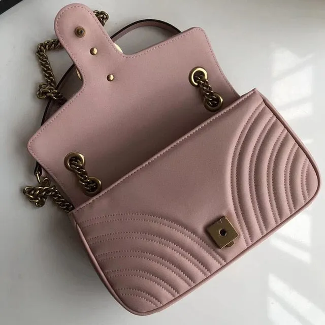 Messenger Bag Women Bags Lady Genuine Leather Shoulder Bags Luxury Handbags Women Bag Designer Wedding Sac GG New Famous Brand