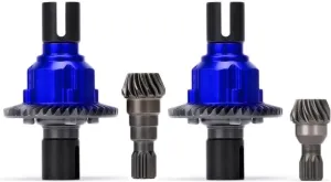 Metal Front Rear Center Drive Torque-Biasing Differential Case Gear Set 7790 7781 7754 for RC Car 1/5 Traxxas XMaxx 6S X-Maxx 8S (8S Front   Back Blue)