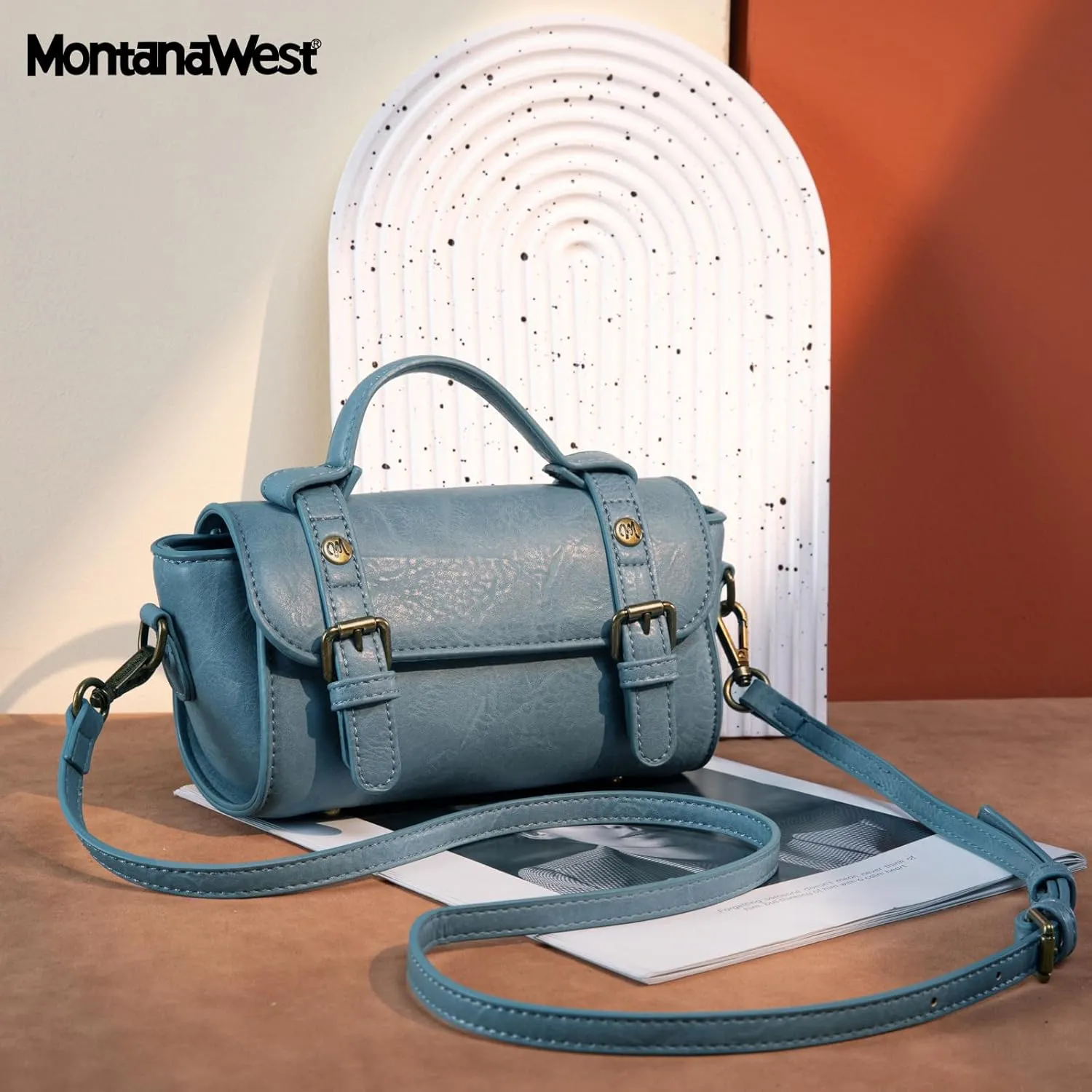 Montana West Small Satchel Bag Messenger Purses Vintage Crossbody Bag for Women