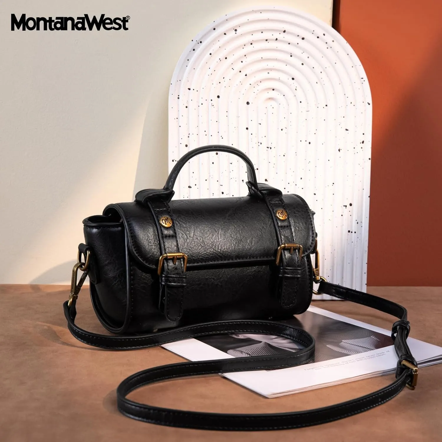 Montana West Small Satchel Bag Messenger Purses Vintage Crossbody Bag for Women