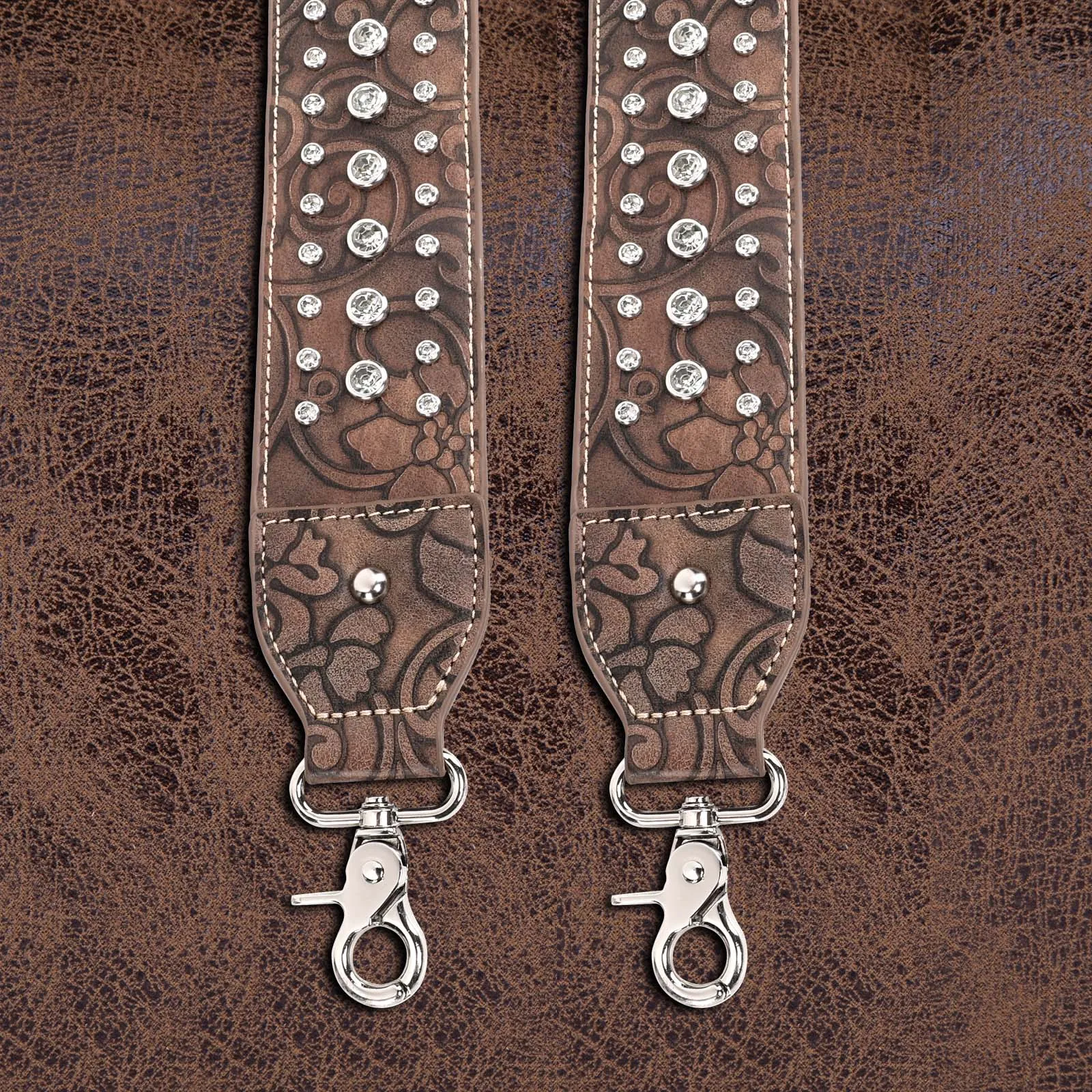 Montana West Western Bling Bling Guitar Style Crossbody Strap
