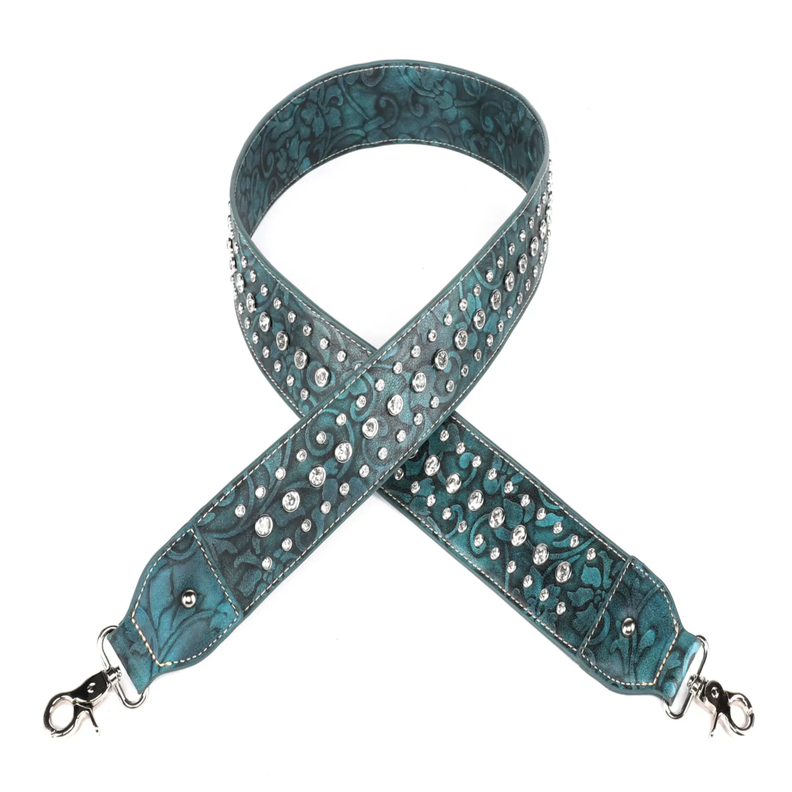 Montana West Western Bling Bling Guitar Style Crossbody Strap