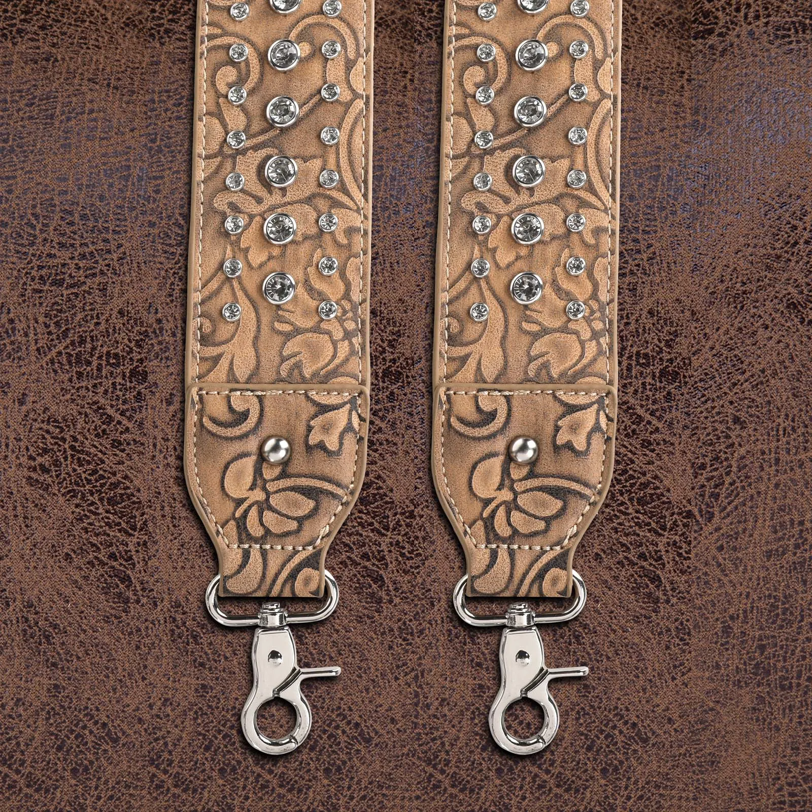 Montana West Western Bling Bling Guitar Style Crossbody Strap