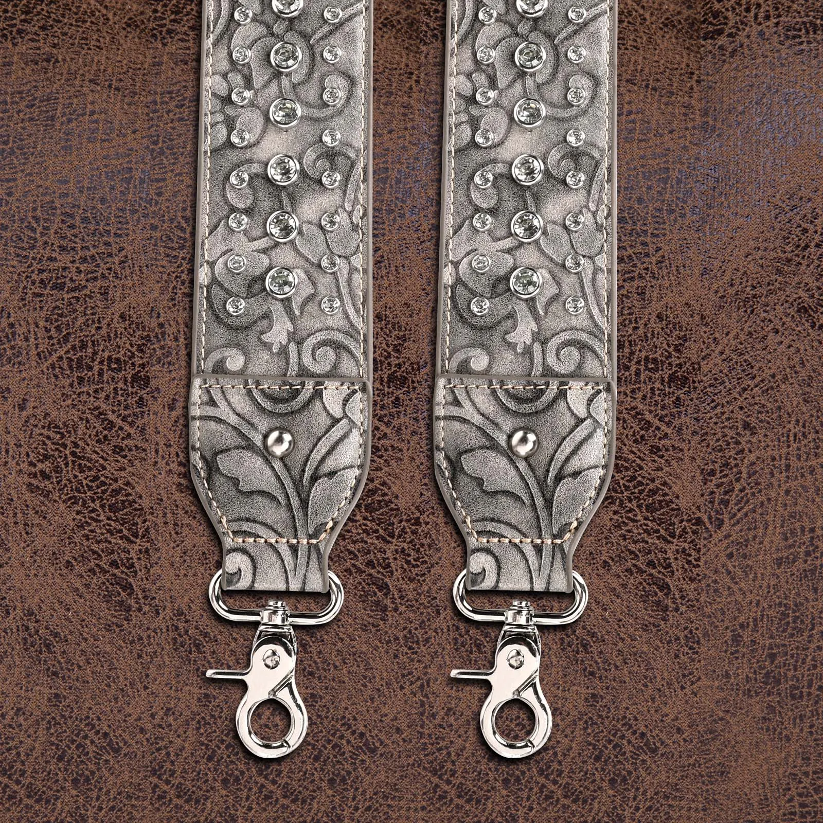 Montana West Western Bling Bling Guitar Style Crossbody Strap
