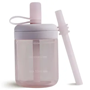 Moonkie Baby Straw cup | Silicone Toddler Sippy Cup Training Cup with Straw Lid | BPA-Free Drop-Proof Baby Cup | Baby Led Weaning | 6 Months , 5 oz, 1pack