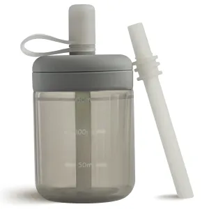 Moonkie Baby Straw cup | Silicone Toddler Sippy Cup Training Cup with Straw Lid | BPA-Free Drop-Proof Baby Cup | Baby Led Weaning | 6 Months , 5 oz, 1pack