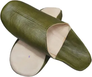 Moroccan unisex slippers to walk around the house. Authentic leather handmade from the best artisans in Marrakech