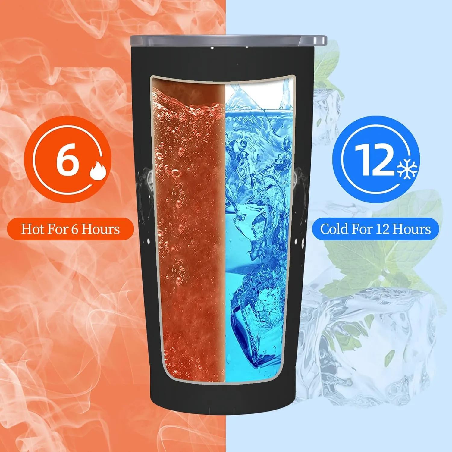 Moth Tumbler with Lid and Straw 20 OZ Stainless Steel Travel Coffee Mug Double Wall Insulated Cup Leakproof for Car Sports Cafe Office