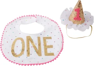 Mud Pie Baby Boys First Birthday Cake Smashing Set, Multi, One Size