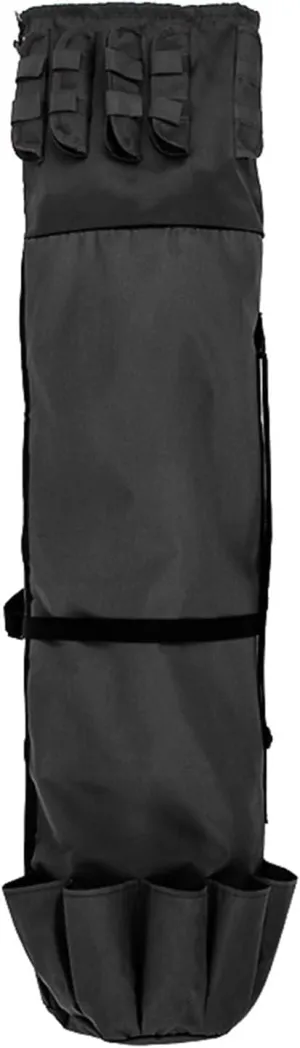 Multifunction Fishing Rod Reel Organizers Bag Travel Carrying Case Large Capacity Tackles Storage Bags Holds 5 Poles, Black