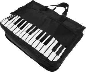 Music Score Holder Bag Capacity Piano Sheet Music Storage Tote Convenient Single Shoulder Strap for Students Professionals for Lessons Concerts