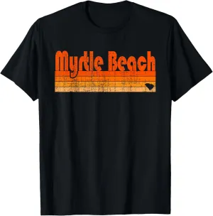 Myrtle Beach, SC Retro 80s Style T-Shirt