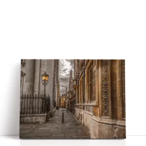 Narrow Lane in Cambridge - Canvas Print Wall Art