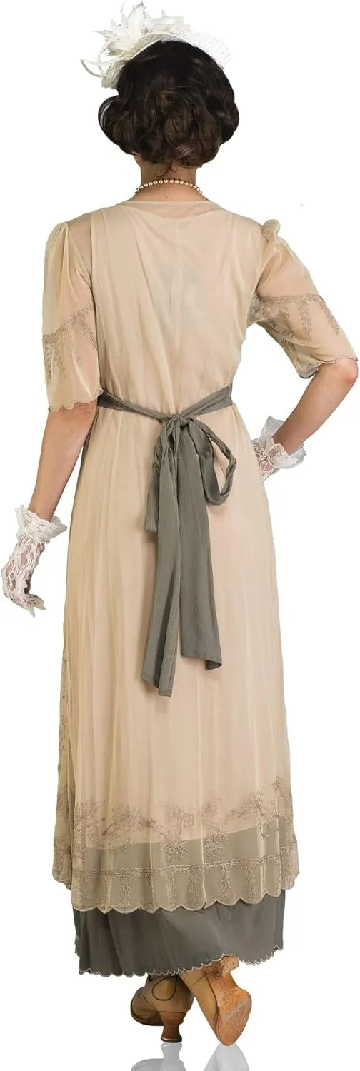 Nataya 40007 Women's 1920s Vintage Style Wedding Party Dress in Sage