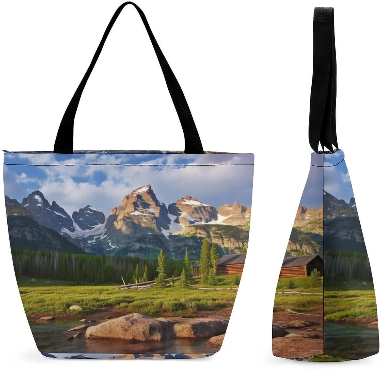 National Park Tote Bag Shoulder Shopping Bag Reusable Grocery Bag for Travel Work Friendship Gift