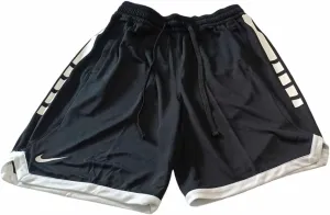 Nike Men's Dri-Fit Elite Stripe Basketball Shorts L Black
