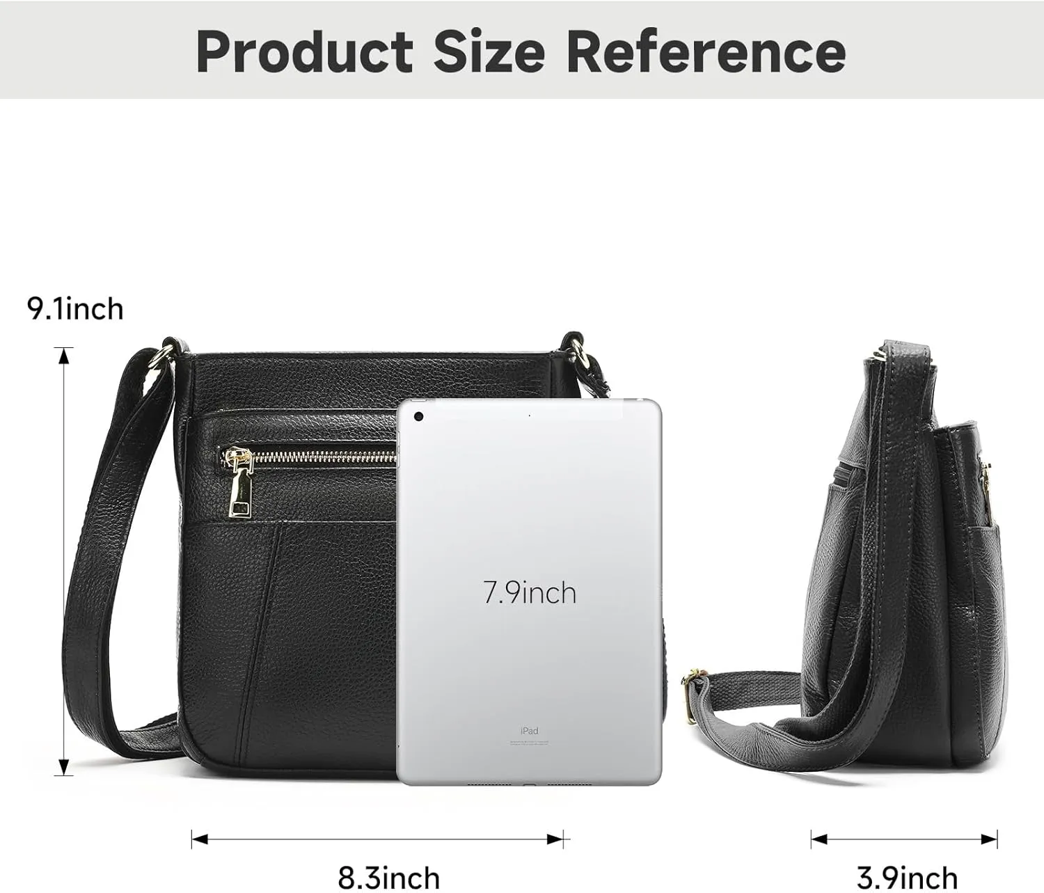NIUCUNZH Genuine Leather Crossbody Bags Womens Lightweight Shoulder Purse ladies Small Hobo Handbag