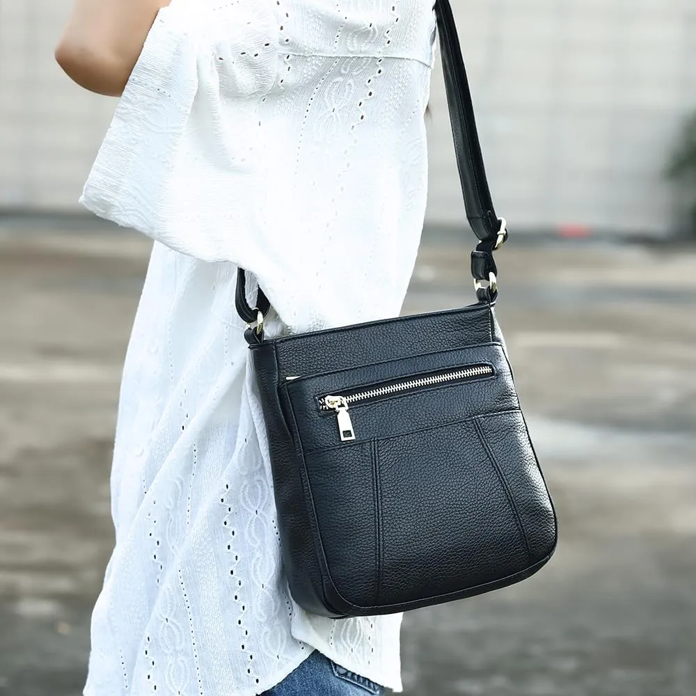 NIUCUNZH Genuine Leather Crossbody Bags Womens Lightweight Shoulder Purse ladies Small Hobo Handbag